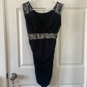 Black and sequins mini dress